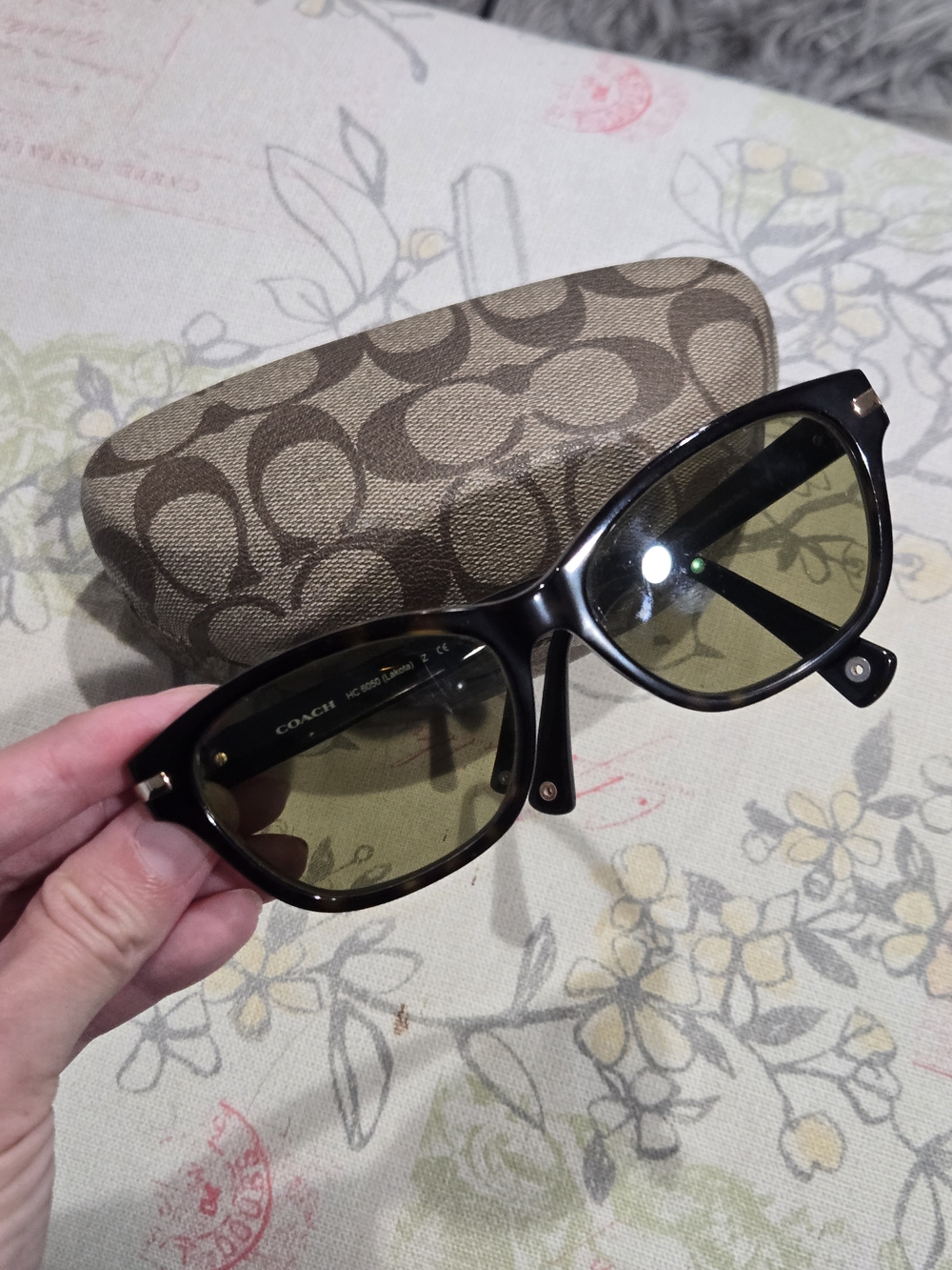 Coach Lakota Dark Tortoise/Beige 5227 *Frames Only With Case*